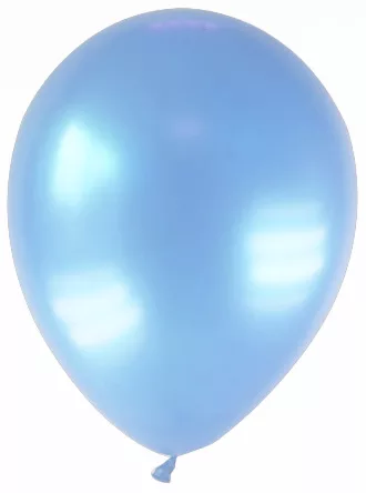 Photo du produit 12 Ballons métallisés bleus clairs 28 cm