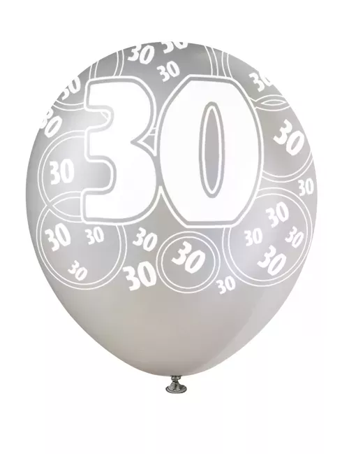 Photo du produit Ballons gris 30 ans