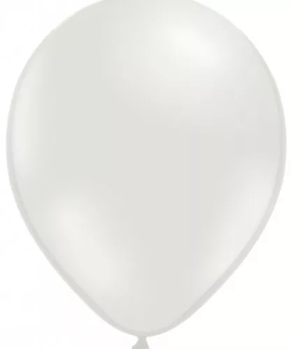 Photo du produit 100 Ballons blanc perle métallisé 29 cm