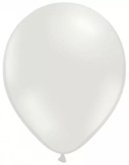 Photo du produit 100 Ballons blanc perle métallisé 29 cm