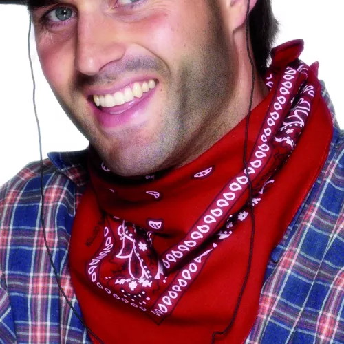 Photo du produit Bandana cowboy rouge