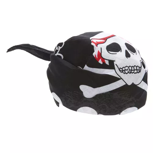 Photo du produit Bandana têtes de mort et chaine adulte