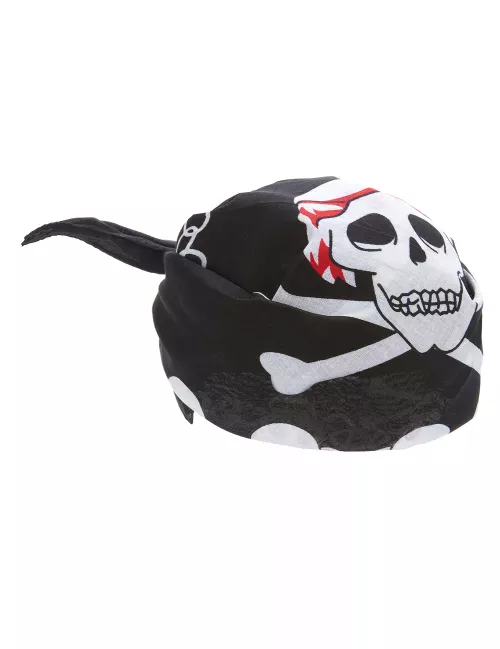 Photo du produit Bandana têtes de mort et chaine adulte