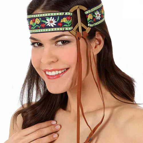 Photo du produit Bandeau hippie peace adulte