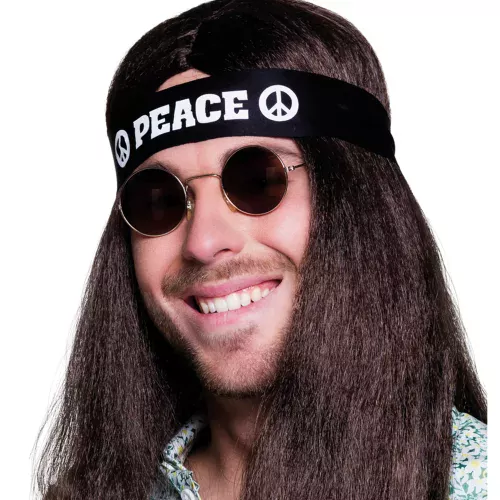 Photo du produit Bandeau noir Peace adulte