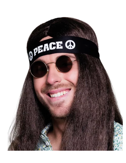Photo du produit Bandeau noir Peace adulte