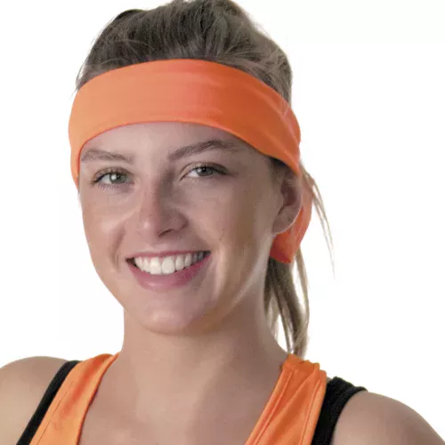 Photo du produit Bandeau orange fluo 80's adulte