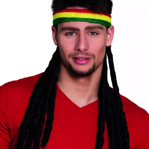 Photo du produit Bandeau rasta avec dreadlocks adulte