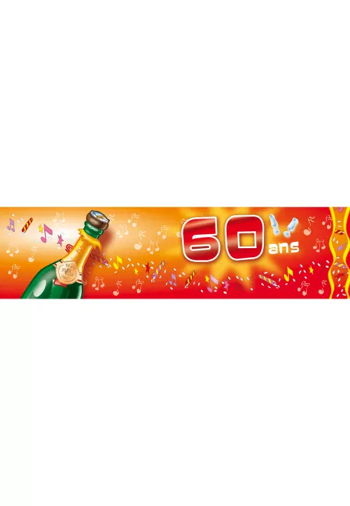 Photo du produit Bannière d'anniversaire 60 ans 70 ans 80 ans