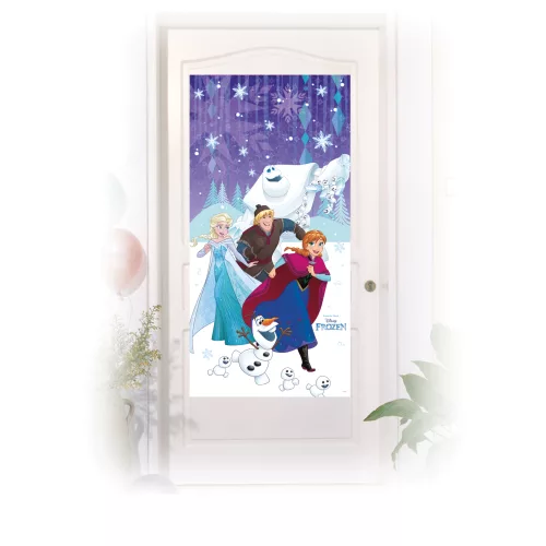 Photo du produit Décoration de porte La Reine des Neiges 75 x 150 cm