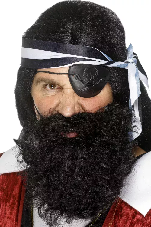 Photo du produit Barbe pirate noire adulte