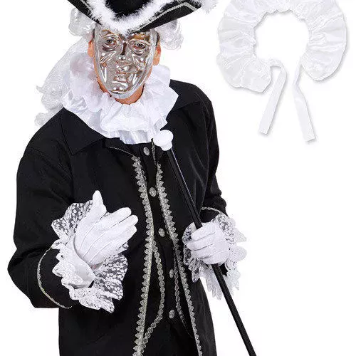 Photo du produit Collerette en satin baroque blanc