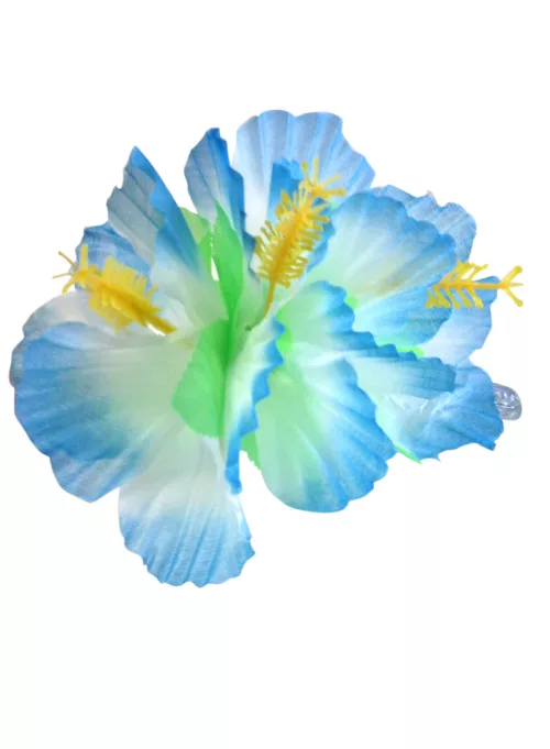 Photo du produit Barrette fleur bleue Hawaï