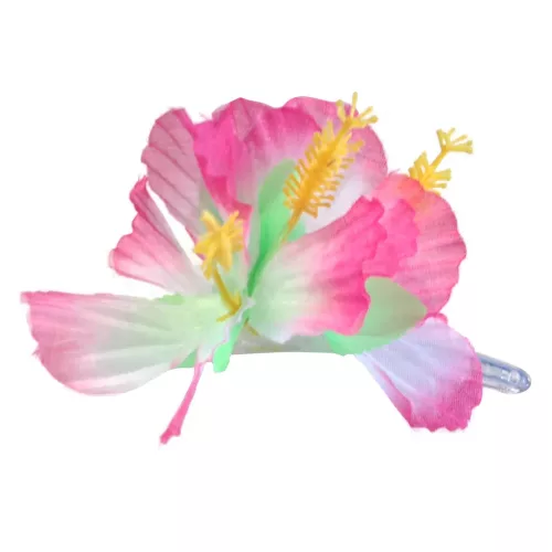 Photo du produit Barrette fleur rose Hawaï