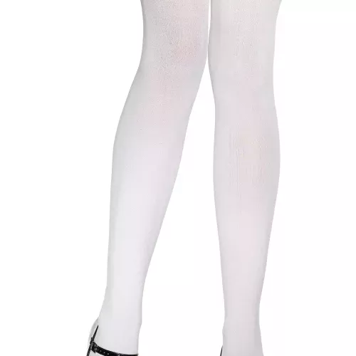 Photo du produit Bas blancs avec noeud noir femme