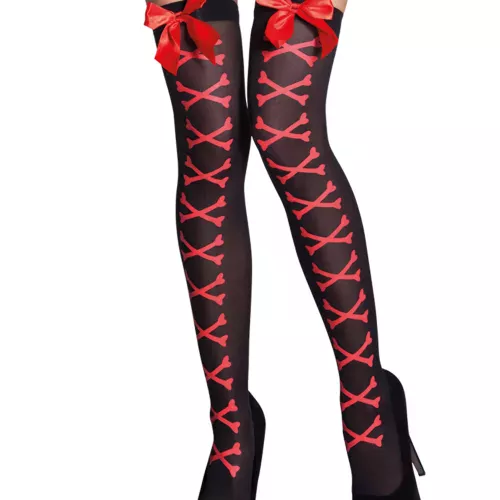 Photo du produit Bas opaques os rouge femme