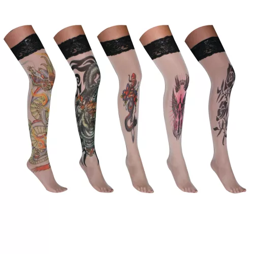 Photo du produit Paire de bas tatouage adulte