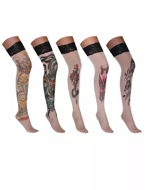 Photo du produit Paire de bas tatouage adulte