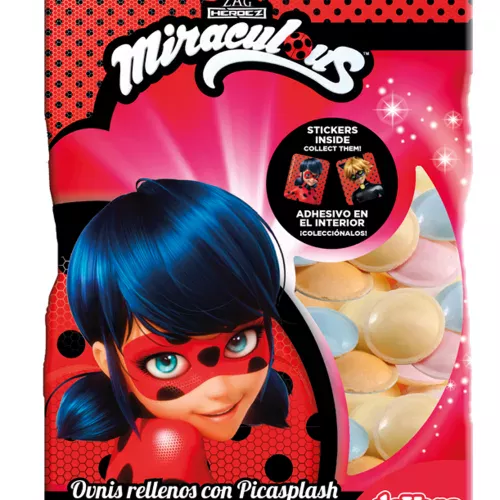 Photo du produit Bonbons avec stickers adhésifs Ladybug