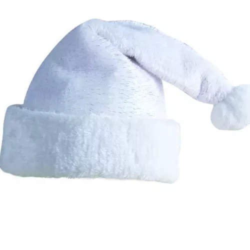 Photo du produit Bonnet Père Noël blanc adulte