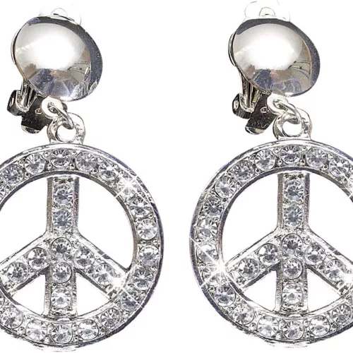 Photo du produit Boucles d'oreilles peace and love adulte