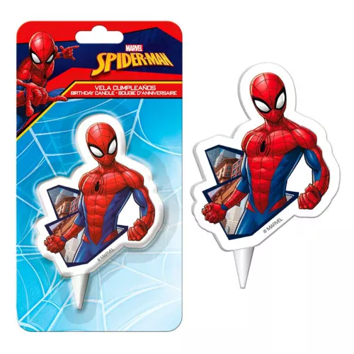 Photo du produit Bougie anniversaire Spiderman 7,5 cm