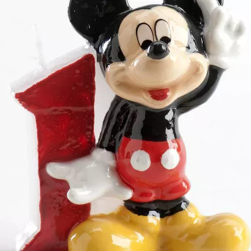 Photo du produit Bougie chiffre 1 Mickey