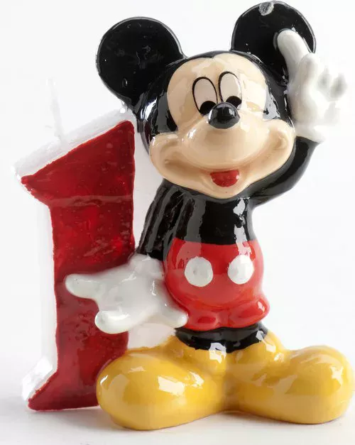 Photo du produit Bougie chiffre 1 Mickey