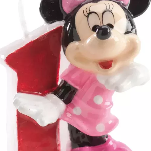 Photo du produit Bougie chiffre 1 Minnie