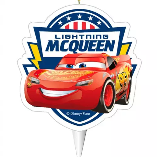 Photo du produit Bougie d'anniversaire Cars 2D 7,5 cm