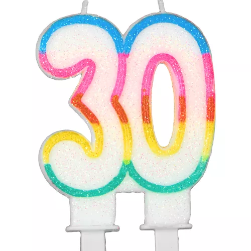 Photo du produit Bougie d'anniversaire chiffre 30