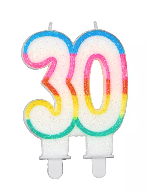 Photo du produit Bougie d'anniversaire chiffre 30