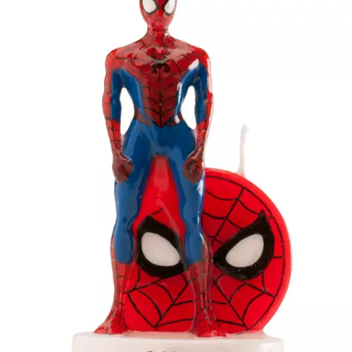 Photo du produit Bougie d'anniversaire Spiderman 3D 6 cm