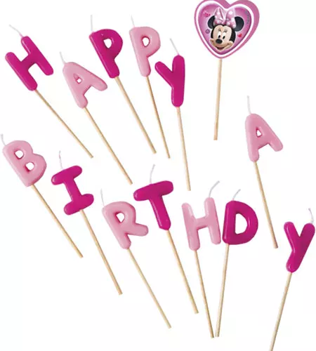 Photo du produit Bougies Happy Birthday Minnie
