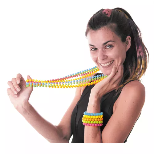 Photo du produit Bracelet perles bleues adulte