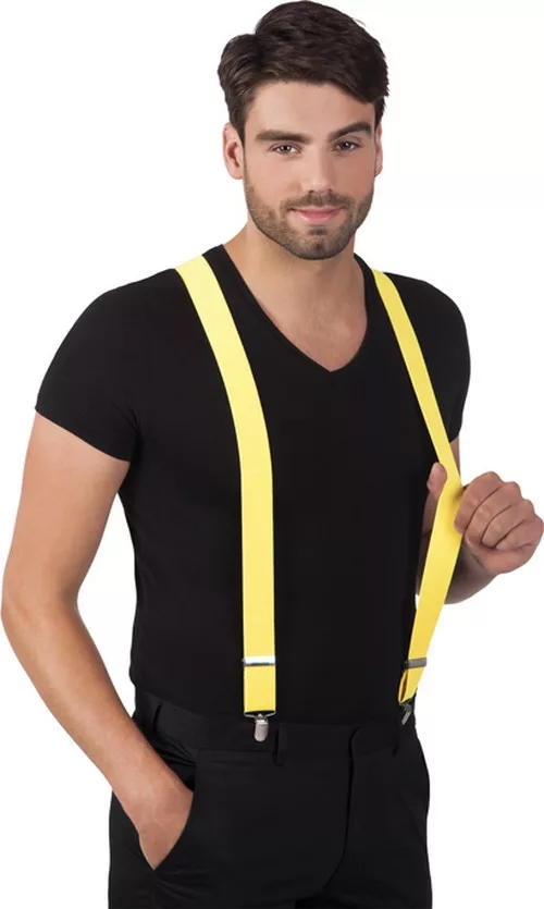 Photo du produit Bretelles jaunes fluo adulte