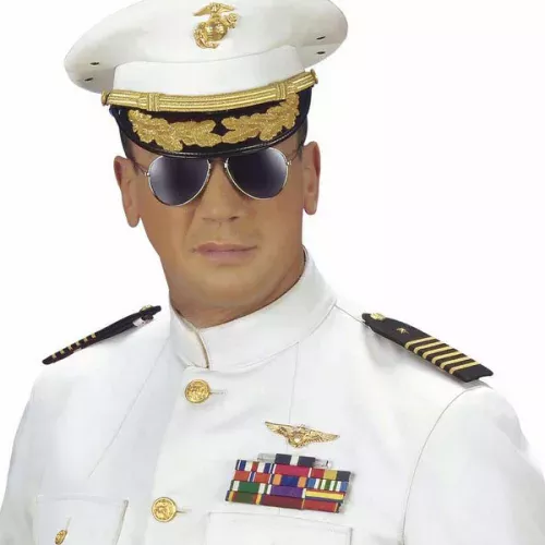 Photo du produit Broche pilote aviateur dorée