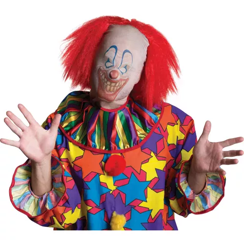 Photo du produit Cagoule clown avec cheveux adulte Halloween