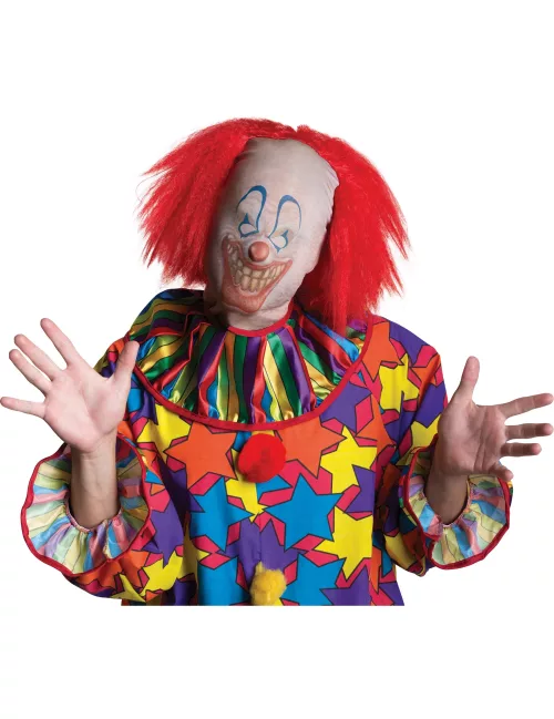 Photo du produit Cagoule clown avec cheveux adulte Halloween