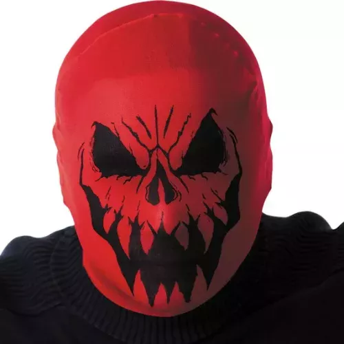 Photo du produit Cagoule monstre rouge adulte Halloween