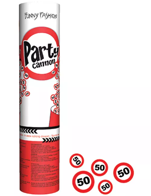 Photo du produit Canon à confettis anniversaire 50 ans