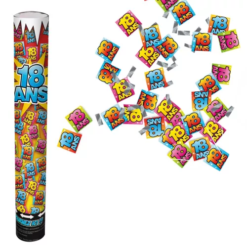 Photo du produit Canon confettis anniversaire 18 ans