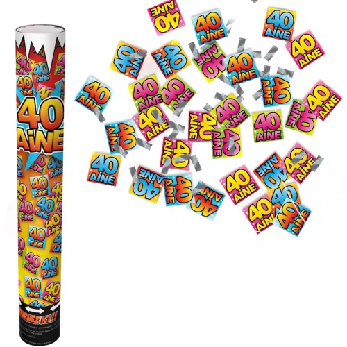Photo du produit Canon confettis anniversaire 40 ans
