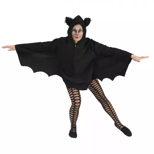 Photo du produit Cape chauve-souris noire femme Halloween