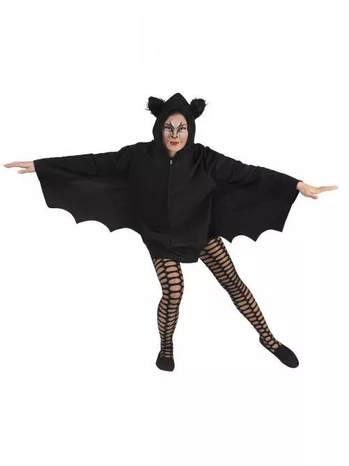 Photo du produit Cape chauve-souris noire femme Halloween