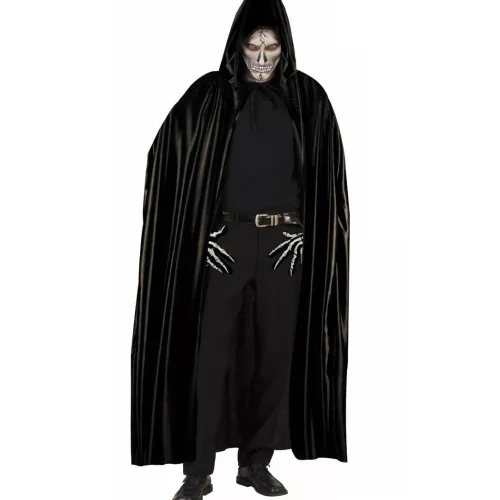 Photo du produit Cape noire avec capuche adulte