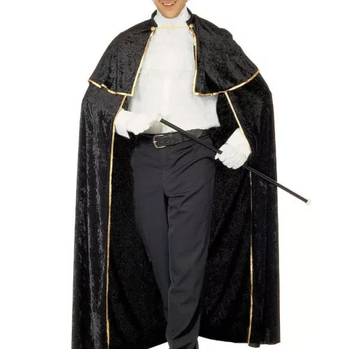 Photo du produit Cape séducteur vénitien avec jabot noir adulte