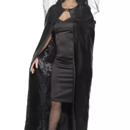 Photo du produit Cape sorcière noire adulte