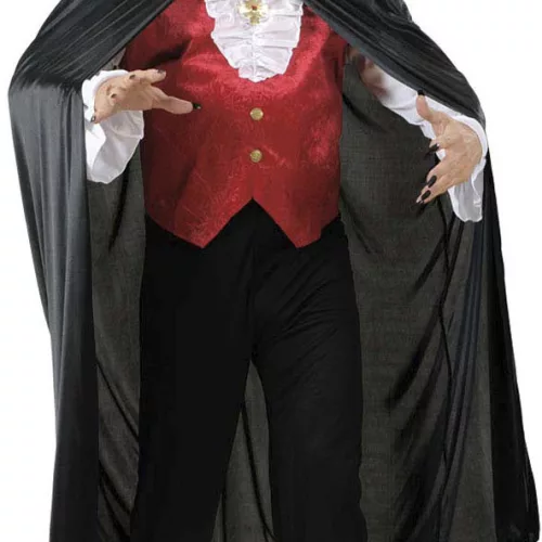 Photo du produit Cape vampire col rouge adulte Halloween