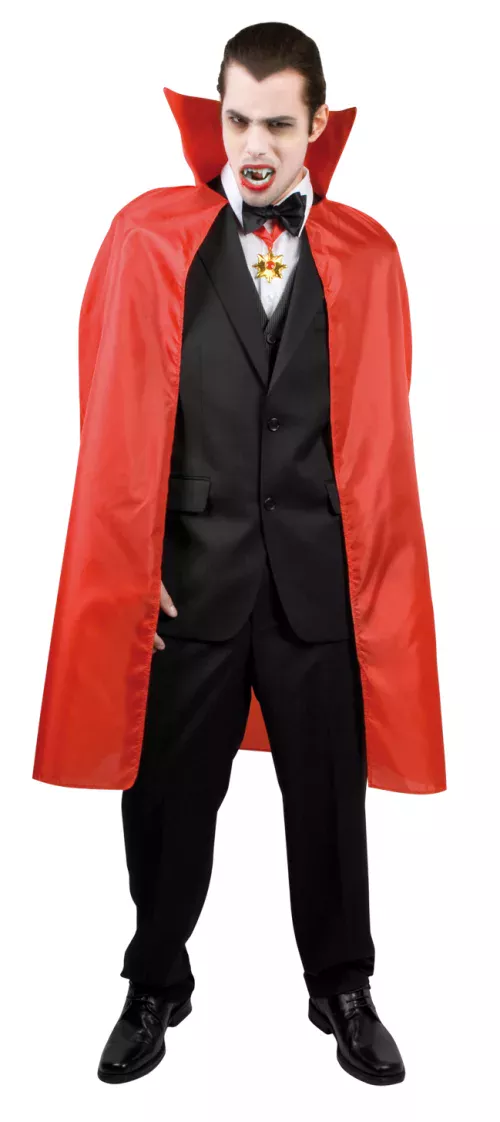 Photo du produit Cape vampire rouge homme 120 cm Halloween